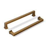khtumeware 2 Pack 8inch(203mm) Hole Center Vintage Antique Brass Cabinet Pulls Heavy-Duty Solid Cabinet Hardware Pulls for Kitch