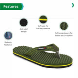 Ortho Joy House Slipper For Women'S Care | Orthopaedic | Diabetic | Acupressure | Comfortable | Mcr | Flip Flop Ladies And Girl'S Home For Daily Use,Dark Green,5,B0BJQBYMXY