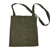 Exos Waxed Canvas Haversack, Bushcraft Shoulder Bag, Canvas Messenger Bag, Water-Resistant and Durable Gardening and Foraging Sa