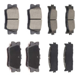 AUTOMUTO D1293 & D1212 8pcs Front Rear Ceramic Pads Brake fit For 2013-2018 For Lexus ES300h,2007-2018 For Lexus ES350,2008-2018