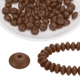 HARFINGTON 100Pcs Silicone Beads 12mm Lentil Rubber Focal Beads Bulk for Pens Keychain Bracelet Necklace DIY Crafts Making, Cara
