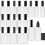 Tessco for you 20 Pcs 3.4 oz/100 ml Glass Spray Bottles Empty Perfume Atomizer Refillable Clear Decorative Empty Bottles with Fi