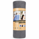 RIVDHARU Microfiber Cleaning Cloth Roll 20 Sheets (25x25 cm) Reusable Tear Away Kitchen Towel Roll, Ultra Soft Super Absorbent L
