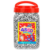 Praisebank Pony Beads, 4500pcs 6x9mm, Wholesale Beads, Bracelets Jewelry Making, Arts & Crafts(Silver)