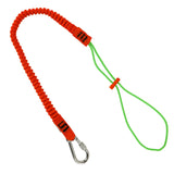 Malta Dynamics Tool Tether Lanyard with Carabiner Attachment, 53 Expansion, Adjustable Loop End (1 Pack)