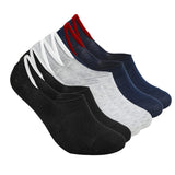 Xjarvis Anti-Slip No Show Low Cut Loafer Socks For Men & Women With Combed Cotton For Sports Running & Hiking Pack Of 3 Multicolour (Free Size),Black, Grey, Navy Pa,,B0B4P6RTS3