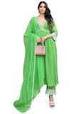 Gosriki Women'S Rayon Blend Anarkali Embroidered Kurta With Pant & Dupatta (Niket Green-Gs_L_Green_Large),Green,,B0DRNNBFGB