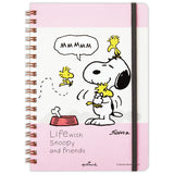 Hallmark 830915 Snoopy Ring Notebook, B6, Horizontal Ruled, Pink