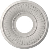Ekena Millwork CMP10BEGBW Berkshire Thermoformed PVC Ceiling Medallion (Fits Canopies up to 4 1/2), 10OD x 3 1/2ID x 3/4P, Ultra