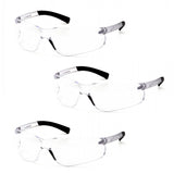 Pyramex Ztek Bifocal Reader Safety Glasses with Clear Lens, S2510R15 (3 Pair) (+1.5 Lens)