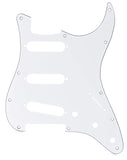 Fender Standard Stratocaster for 3 Single Coil Pickups, 11 Hole, 3-Ply - White