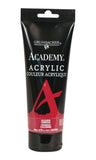 GRUMBACHER Academy Acrylic Paint, 200ml/6.8 oz. Plastic Tube, Alizarin Crimson (C001P200)
