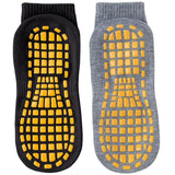 Yoga Socks For Women NonSlip Grips, Ideal For Pilates, Pure Barre, Ballet, Dance, Barefoot Workout,Free Size 2 Pair(Black And