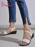 Shoetopia Women'S Girls-Snd-1282 Wedge Sandal-4 Kids Uk (Girls-Snd-1282-White)-Eu37,White,4,B0D4VPT8X2