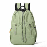 Ecomistiq WaterResistant Drawstring Backpack Lightweight CinchTop Backpack Padded Shoulder Straps Drawstring Bag Side Pockets,