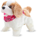 Liberty Imports Flip Over Puppy - Battery Operated Mechanical Jumping Little Pet Dog - Flipping Toy That Somersaults, Walks, Sit