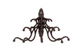 Creative CoOp Antique Cast Iron Wall Hooks in Rust Finish