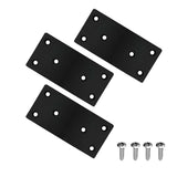 Flat Mending Plate Bracket 4x2 Inch, Pack of 20 with Screws, Heavy Duty Steel, 6-Hole Design, Flat Repair Brace for Wood, Furnit