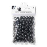 Raicegs 100pcs 8mm Hematite Beads Natural Gemstone Beads Round Loose Beads for Jewelry Making DIY Bracelets Necklace