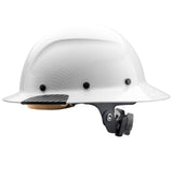 LIFT SAFETY Dax Fiber Resin Full Brim Safety Helmet | 6 Point Suspension for Comfort & Impact Protection | White Carbon Gloss