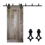 4-12FT Sliding Barn Door Hardware Kit Ceiling Mount Style, 9FT Length Rails fit 54 Width Single Door Panel, Diamond Style