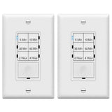 ENERLITES 4Hour Countdown Timer Switch, 5103060 Min, 24 Hour, for Bathroom Fans, Heaters, Lights, LED Indicator, 120VAC 120