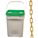 Mr. Chain HeavyDuty Plastic Barrier Chain Pail, Gold, 2Inch Link Diameter, 120Foot Length (51009P)