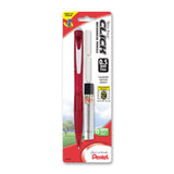 Pentel Twist Erase CLICK Automatic Pencil with 2 Eraser Refills and Lead, 0.5mm, Assorted Barrels, Color May Vary, 1 Pack (PD275