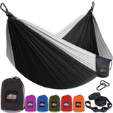 GORILLA GRIP Durable Portable Camping Hammock, Holds 400lbs with Heavy Duty Tree Straps, Comfortable Travel Swing, Camp Hammocks