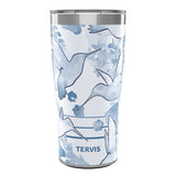 Tervis Traveler Hummingbird Sky Triple Insulated Tumbler Travel Cup Keeps Drinks Cold & Hot, 20oz, Stainless Steel