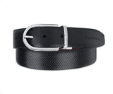Louis Stitch MenS Reversible Italian Leather Belt For Men 1.25 Inch (35Mm) Waist Strap Black Brown Belt With Chrome Buckle (Bem