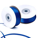 Navy Blue Satin Ribbon - 200 Yards x 1/8-Inch,Blue Ribbons for Gift Wrapping/DIY Bows Decoration/Sewing(100 Yards x 2)