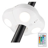BIGMONAT Battery Operated Patio Umbrella Light, Outdoor LED Table Umbrella Lights with Remote, 12 Color Changing Umbrella Pole L