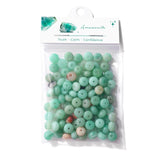 Raicegs 100pcs 5 8mm Rondelle Amazonite Beads Natural Gemstone Beads Abacus Disk Stone Loose Beads for Jewelry Making DIY Brace