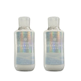 Bath & Body Works Gift Set of of 2 - 10 Fl Oz Shower Gel (Fresh Sparkling Snow) Packaging Varies