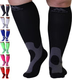 Medical Compression Socks 20-30mmHg for Women and Men Wide Calf - Big and Tall Knee High Compression Stockings for Nursing, Airp