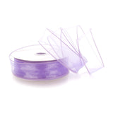 Ribbon Traditions 1.5 Wired Sheer Organza Ribbon Lavender 50 Yards
