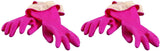 Casabella Premium Waterblock Cleaning Gloves 2 Pair (4 Gloves) Pink Large
