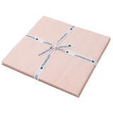 COTTONVILL Solid 60 Colors Precut Fabric 20COUNT Cotton for Quilting (10inch Square, 22-Soft Pink)
