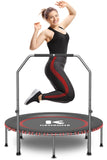 K KENSONE 48 Low-Impact Rebounder Trampoline for Adults with Bungee, 550LBS Quiet Mini Exercise Trampoline with Adjustable U-Sha