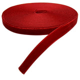 Chenkou Craft 5 Yards Velvet Ribbon Christmas Docoration Craft Packing (Red, 3/8(10mm))