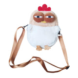 Calandis Cartoon Hen Crossbody Bag Casual Pouch Portable Cute Chicken Shape Plush Bag | Womens Handbags & Bags