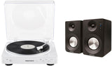 Crosley T400D-WH Fully Automatic Bluetooth 2-Speed Turntable Record Player with S100A Stereo Speakers, White