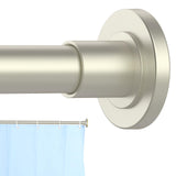 CorkLatta Brushed Shower Curtain Rod 31 to 104 Inch,1 Inch Diameter Adjustable Spring Tension Curtain Rod No Drilling Stainless