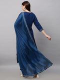 Gosriki Women'S Cotton Blend Straight Embroidered Kurta With Pant & Dupatta Set (Dhati Kerosin_3Xl-Gs_Dark Blue_Xxx-Large),Dark Blue,3,B0BHNRW7ZR