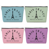4 Pack Parisian Makeup Bag Paris Gifts for Paris Lover Travel in France Cosmetic Bag France City Toiletry Bag French Souvenirs f
