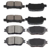 ECCPP D908-7787 D828-7701 Front Ceramic & Rear Semi Metallic Disc Brake Pad Set Fit For Toyota Camry 2002-2006