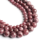 Yochus 45pcs Lepidolite Stone Beads