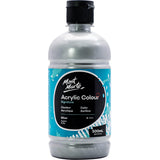 Mont Marte Silver Acrylic Paint Set 16.9oz (500ml), Perfect for Canvas, Wood, Fabric, Leather, Cardboard, Paper, MDF and Crafts