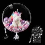 Wanna Party Large Clear Bobo Balloons for Stuffing, ExtraWide Mouth Transparent Balloons, 2226 Inch for Birthday, Anniversary,